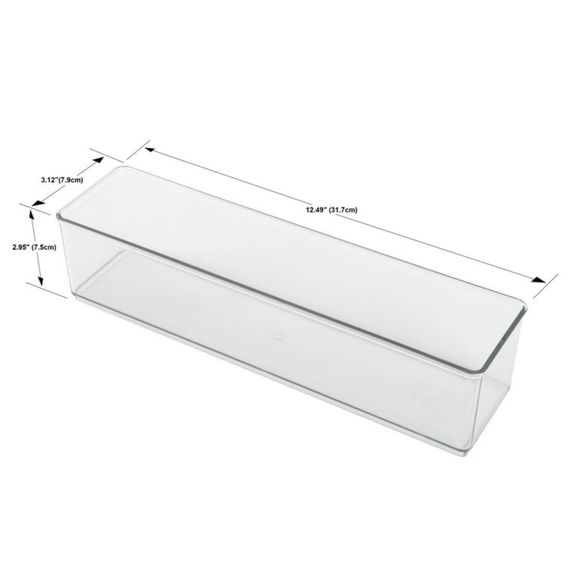 New - The Home Edit 6 Piece Kitchen Drawer Edit, Clear Plastic Storage S… - Picture 4 of 7
